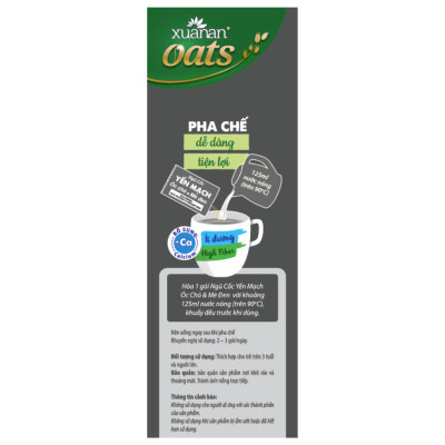 Combo 2 túi: Ngũ Cốc Yến Mạch Óc Chó Và Mè Đen 400G + Ngũ Cốc Yến Mạch 400G [ít đường]