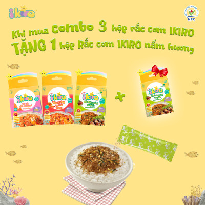 Rắc cơm Cá hồi xốt teriyaki iKiro 24g (6 gói)