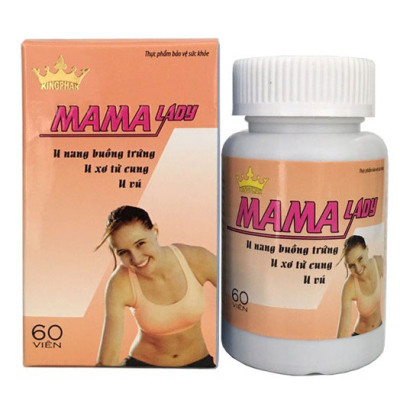 Mama lady Kingphar  60v ,  Giúp Điều Hòa Khí Huyết, Tăng Cường Miễn Dịch Của Cơ Thể hỗ trợ giảm u xơ tử cung, u xơ buồng trứng