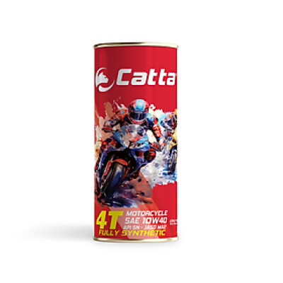 Nhớt tổng hợp toàn phần CATTA 4T MOTORCYCLE 1L - SAE 10W40, API SN, JASO MA2 - Hàng chính hãng