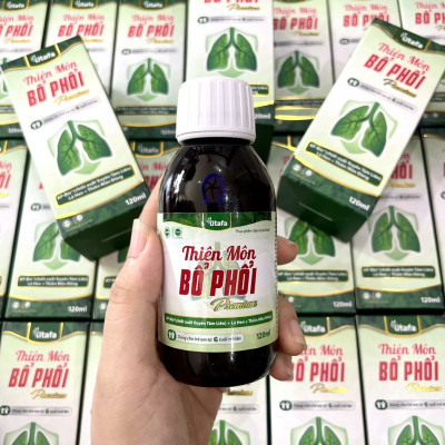 Thiên Môn Bổ Phổi Premium (chai 120ml) - Giúp bổ phổi, giảm ho, giảm đờm, giảm đau rát họng, khản tiếng do viêm họng, viêm phế quản