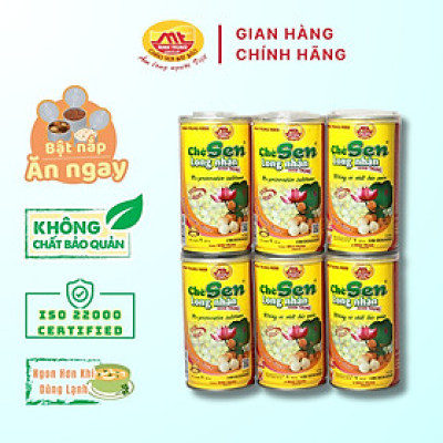 Chè sen long nhãn Minh Trung 365g - Chè Sen Long Nhãn 6 (combo 6 lon)