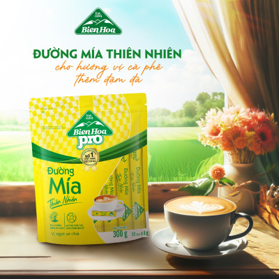 Combo 3 túi Đường Mía Thiên Nhiên Biên Hòa 6g (túi 300g)/túi