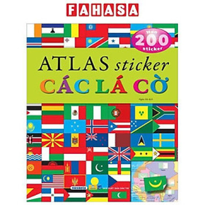 Sách - Atlas Sticker Các Lá Cờ