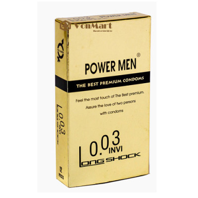 Bao cao su Powermen INVI 0.03 Longshock