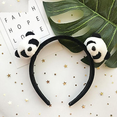 Bờm GẤU TRÚC nằm và 2 con dễ thương cài tóc nữ ngộ nghĩnh quà tặng xinh xắn (2 mẫu)