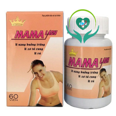 Mama lady Kingphar  60v ,  Giúp Điều Hòa Khí Huyết, Tăng Cường Miễn Dịch Của Cơ Thể hỗ trợ giảm u xơ tử cung, u xơ buồng trứng