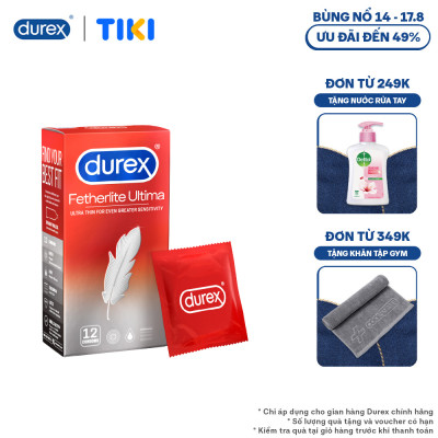 Bao cao su Durex Fetherlite Ultima Hộp 12 Bao