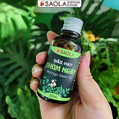 Dầu Hạt Chùm Ngây SAOLA, Nguyên Chất, Chống Lão Hoá, Mờ Thâm Sẹo, Da Sáng Mịn, 10ml và 30ml