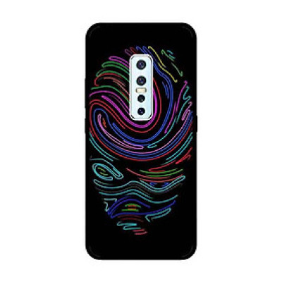 Ốp Lưng in cho Vivo V17 Pro Mẫu Vân Tay Neon - Hàng Chính Hãng