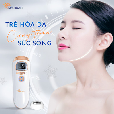 Máy triệt lông & trẻ hoá da DrSun PRO+ Công nghệ ICE COOL