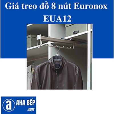 GIÁ TREO ĐỒ 8 NÚT BẮT ĐỈNH MÀU CÀ PHÊ EURONOX EUA12 - HÀNG CHÍNH HÃNG