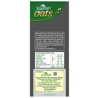 Combo 3 túi: Ngũ Cốc Óc Chó Mè Đen+Gạo Lức No Sugar+Yến Mạch Hạnh Nhân[ít đường 400gr](Tặng Kèm 2 Túi Yến Mạch 150G)