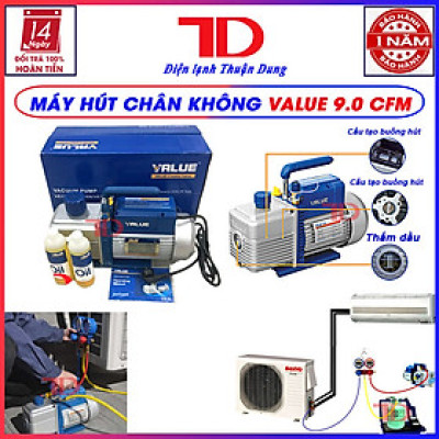 Máy hút chân không VALUE 9.0 CFM hàng chính hãng - Điện Lạnh Thuận Dung
