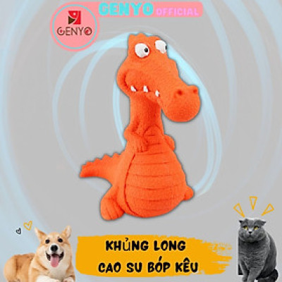 Đồ chơi cho chó mèo hình khủng long size bự ( màu giao ngẫu nhiên)