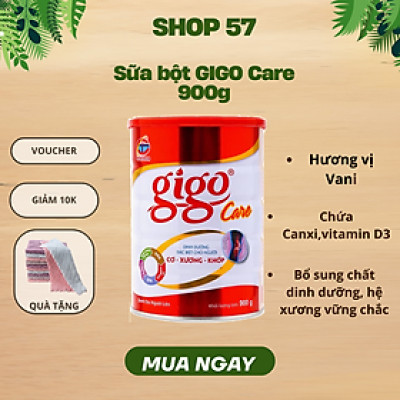 Sữa Bột Gigo Care 900g – Dinh Dưỡng Hỗ Trợ Cơ Xương Khớp Cho Người Trưởng Thành