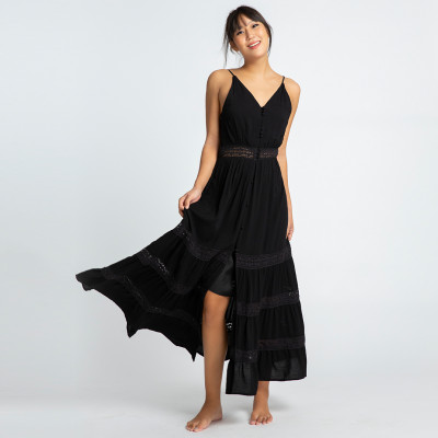 Đầm Maxi Cotton Mặc DRE098 thời trang thiết kế Hity