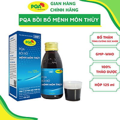 Siro Mệnh Môn Thủy PQA Hỗ Trợ Bồi Bổ Thận Âm, Mạnh Gân Cốt Và Tăng Cường Sức Khỏe Hộp 125ml
