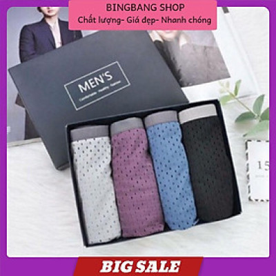HỘP 4 CHIẾC QUẦN SỊP NAM MEN’S THÔNG HƠI CHẤT MÁT