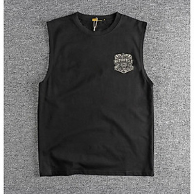 Áo thun không tay phong cách Retro_Biker_dã ngoại