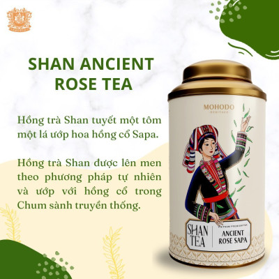 Trà shan ướp hoa Hồng cổ thượng hạng-80g-Mohodo
