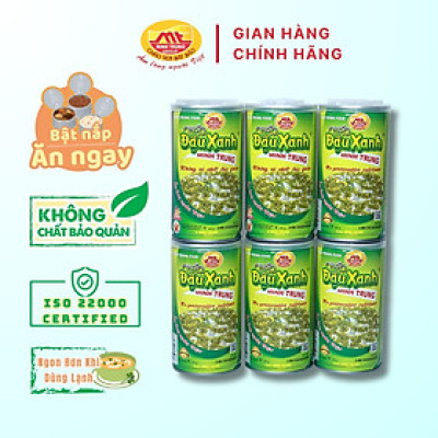 Cháo đậu xanh Minh Trung 365g - Cháo Đậu Xanh 6 (combo 6 lon)