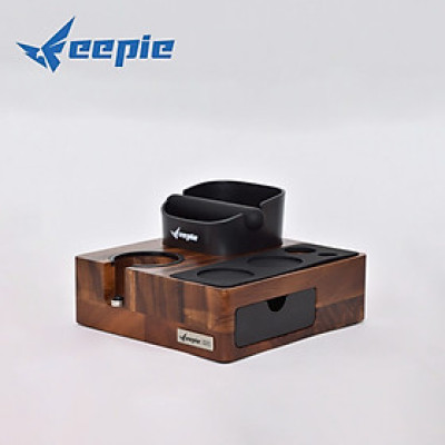 Feepie bàn đế nén cà phê tích hợp đập bã nổi đa năng gỗ óc chó Nam Mỹ