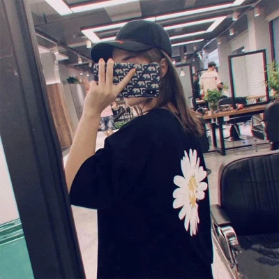 Áo Thun Nữ 100% Cotton In Hình Bông Hoa Form Oversize