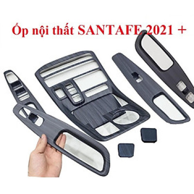 Ốp nội thất xe Hyundai Santafe 2021 - 2022 nhựa vân đá cao cấp