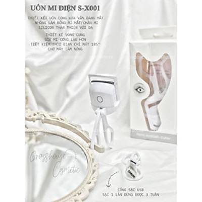 Máy Uốn Mi Bằng Nhiệt An Toàn, Dụng Cụ Uốn Lông Mi Cong Tự Nhiên Bằng Nhiệt Kiểm Soát Nhiệt Độ Magic Curl 