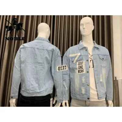 Áo khoác jean nam đẹp Just one more cực hót mẫu mới-A3123