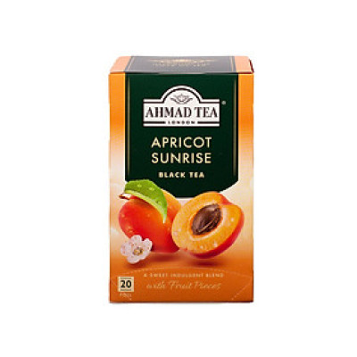 TRÀ AHMAD ANH QUỐC - MƠ (40g) - Apricot Sunrise - Thức uống giải khát kỳ diệu