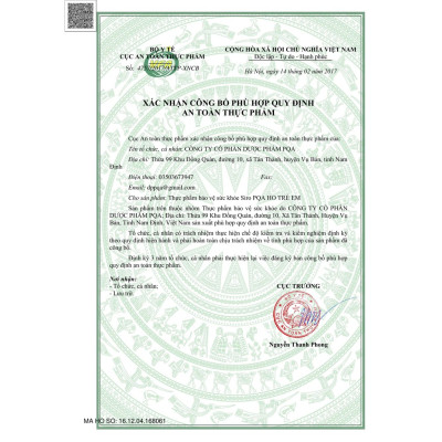 Siro PQA Dùng Cho Trẻ Em Ho Giúp Thanh Phế, Mát Họng Và Thông Thoáng Đường Thở Cho Người Bị Ho 250ml