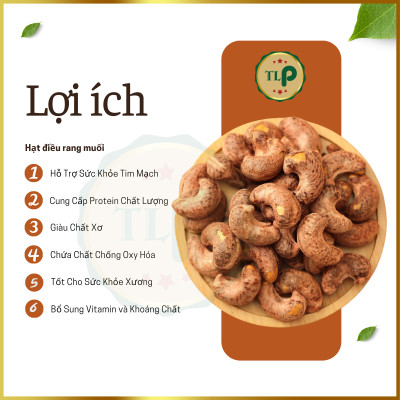 HẠT ĐIỀU RANG MUỐI TÂN LỘC PHÁT - HỘP 450G