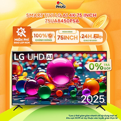 Smart Tivi LG AI 4K 75 inch 75UA8450PSA - Hàng Chính Hãng - Mới 100%