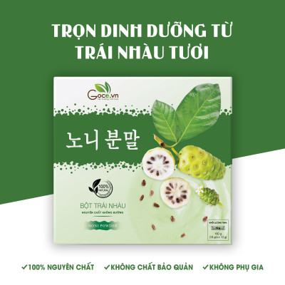 Bột trái nhàu nguyên chất Goce - 180g (18 gói x 10g)
