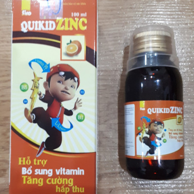 Thực Phẩm Chức Năng  Combo 2 Hộp Siro Quikiz Zinc - Bổ Sung Kẽm Cho Trẻ