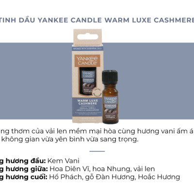 Tinh dầu Yankee Candle - Warm Luxe Cashmere (15ml)
