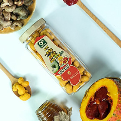Hạt điều gấc mật ong 250g DGfoods/Honey & gac-fruit coated cashew/Ăn chay được/HVNCLC/hạt điều bình phước/