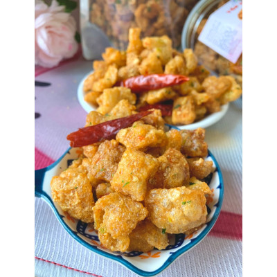 Tóp Mỡ Thịt Liền Da Sốt Mắm Tỏi VietTin Mart