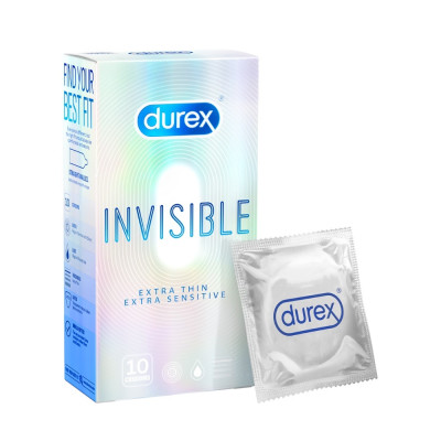 BAO CAO SU Durex Invisible Extra Thin, Extra Sensitive 10S