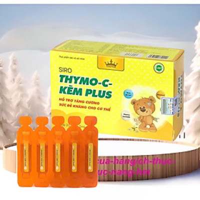 ￼Siro Thymo - C kẽm plus - Tăng cường sức đề kháng, phòng cảm cúm, viêm đường hô hấp cho trẻ, 20 ống