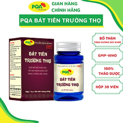 Viên nang Bát Tiên Trường Thọ PQA Giúp Bồi Bổ Thận Âm, Mạnh Gân Cốt Và Tăng Cường Sức Khỏe Hộp 30 Viên