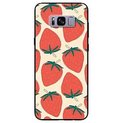 Ốp lưng dành cho Samsung S8 - S8 Plus - S9 Plus mẫu Họa Tiết Dâu Đỏ