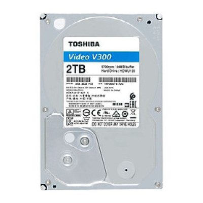Ổ cứng HDD Toshiba 2TB VideoStream V300 series (64MB) 5700rpm SATA3 HDWU120UZSVA - Hàng Chính Hãng