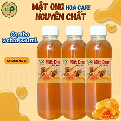 Mật Ong Hoa Cà Phê 990ml | Combo 3 Chai 330ml 100% Mật Ong Nguyên Chất TLP
