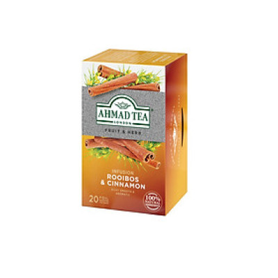 [Nhập khẩu độc quyền] TRÀ AHMAD ANH QUỐC -  ROOIBOS & QUẾ (30g) - Hồng trà Nam Phi & Quế tốt cho sức khỏe