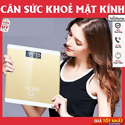 Cân Sức Khỏe Điện Tử 180kg Màn Hình LCD Rõ Nét Kính Cường Lực Cao Cấp Thiết Kế Gọn Nhẹ Giao Màu Ngẫu Nhiên