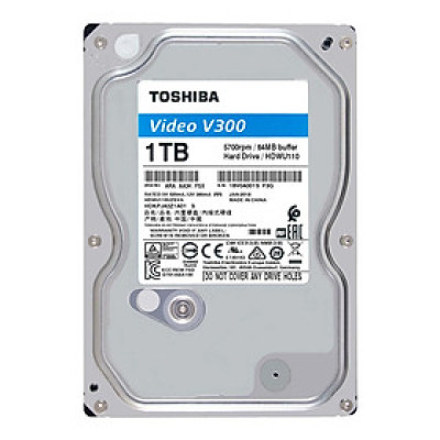 Ổ cứng HDD Toshiba 1TB VideoStream V300 series (64MB) 5700rpm SATA3 HDWU110UZSVA - Hàng Chính Hãng