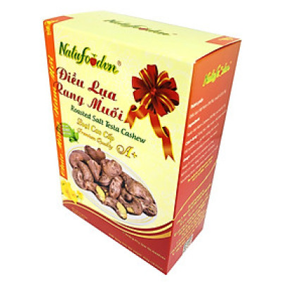 Điều lụa rang muối cao cấp A+454 (500g) - Hộp quà tết - Natufoodvn